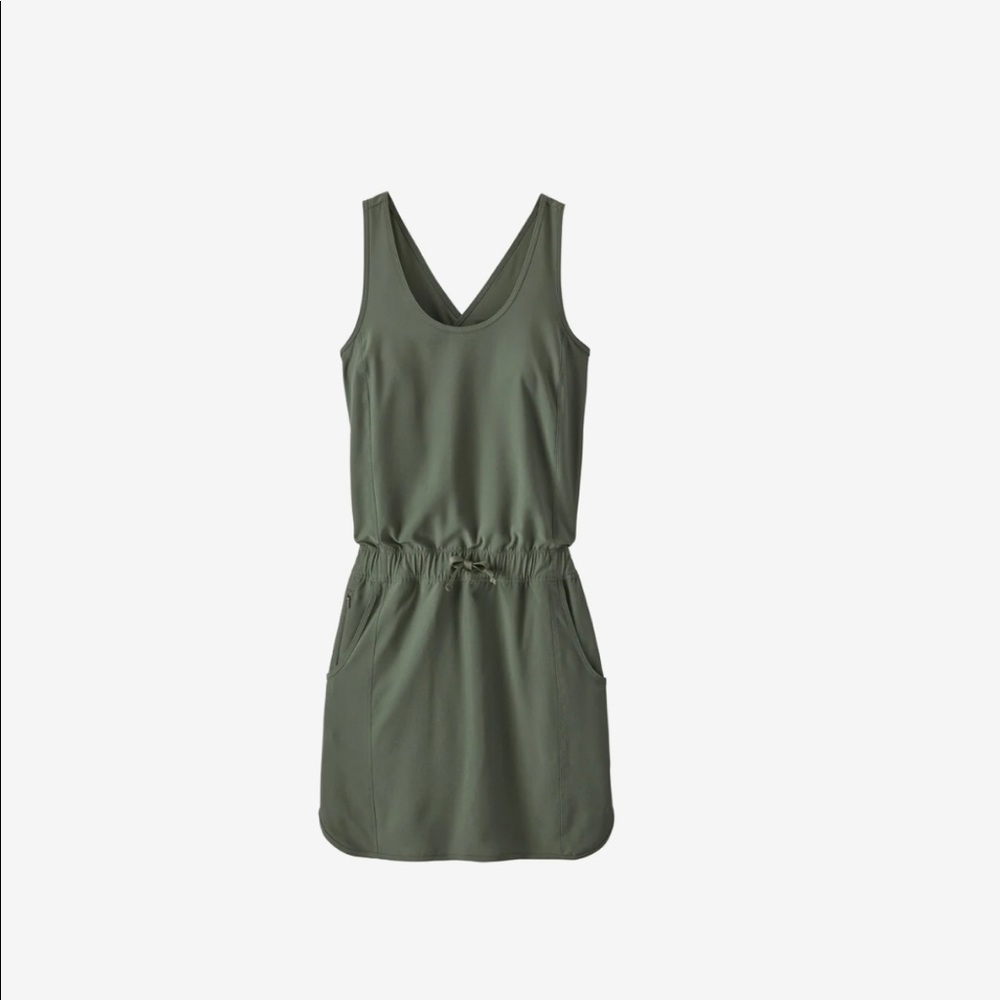 Patagonia Women’s Fleetwith Dress, Kale Green, NEW